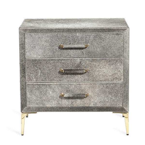 Interlude Jaxon 3 Drawer Nightstand Perigold